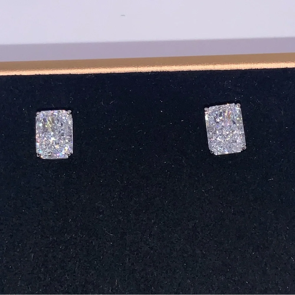 1.5ct Radiant Studs - Picture 10 of 14